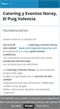 Mobile Screenshot of cateringyeventosnoray.com